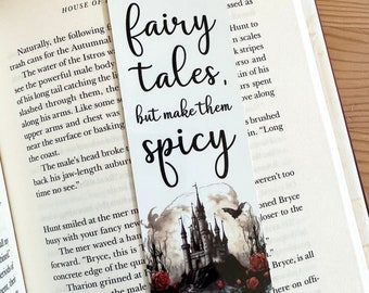 Fairy Tales But Make Them Spicy Bookmark, Spicy Book Lover Gift, Smutty Bookmark, Bookish Gift, Booktok Merch, Book Marker, Book Club Gifts