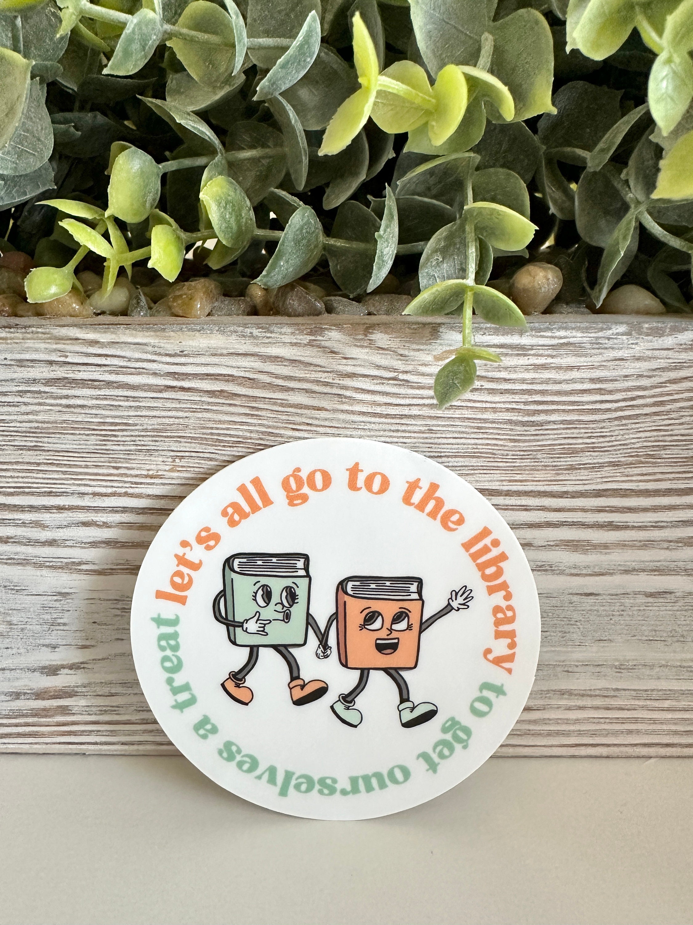 Libray Sticker Book Sticker, Library Sticker, Waterproof Vinyl Decal, Bookish Merch ...