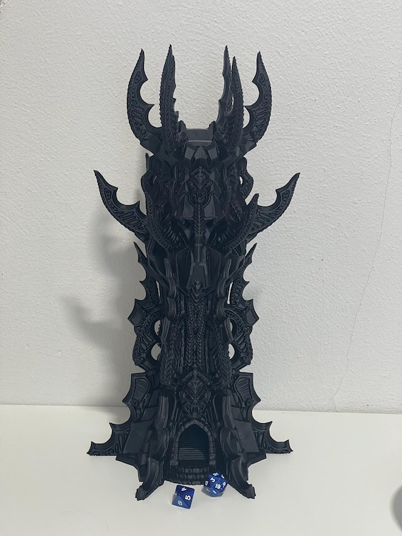 Banished Vampire’s Dice Tower – Gothic DND 3D Printed RPG Dice Roller