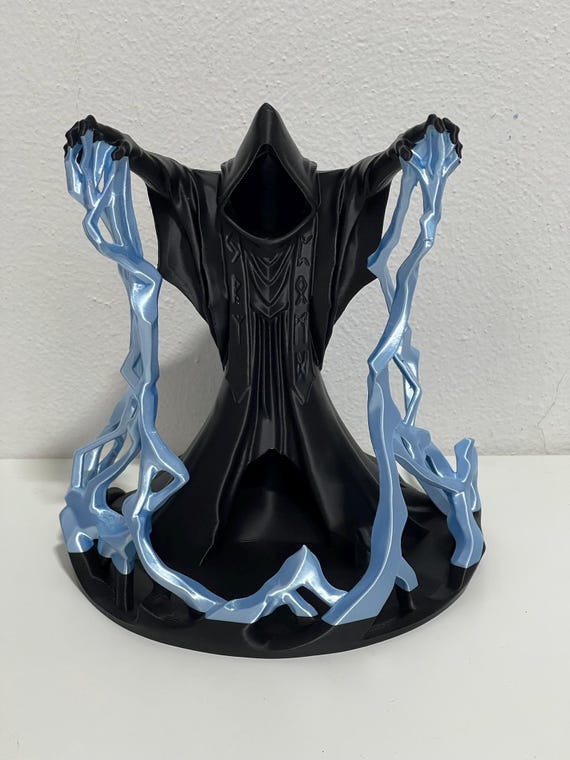 3D Printed Wizard Dice Tower Dice Roller for DnD Pathfinder RPG