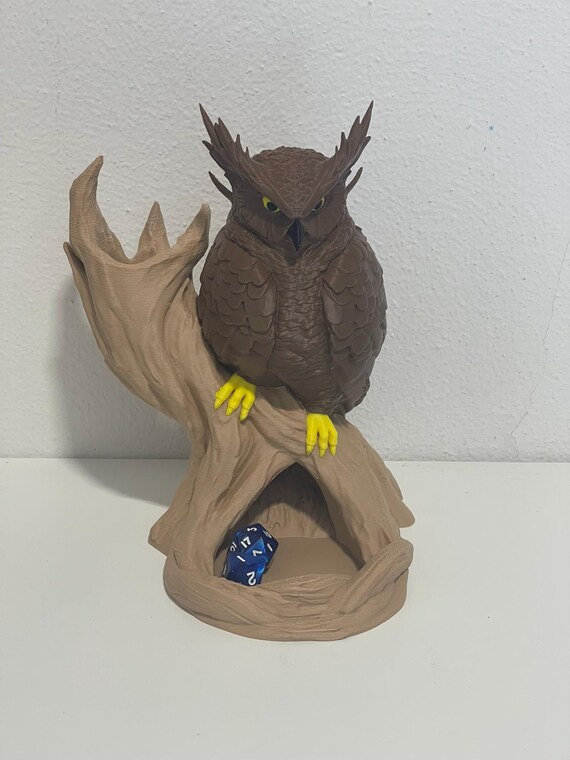 Fantasy Owl Dice Tower – 3D Printed DND Dice Roller