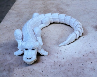 Falkor Articulated 3D Printed Toy, Poseable Fantasy Figure, Inspired by The Neverending Story, Handcrafted Collectible Gift for Fans