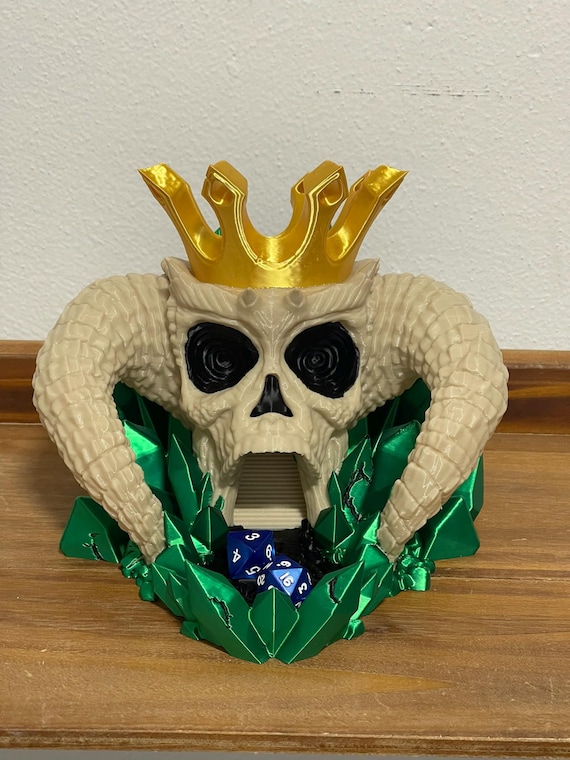 Demon’s Spirit Dice Tower – Demon Skull RPG Dice Roller for DND Dungeon Master Gift