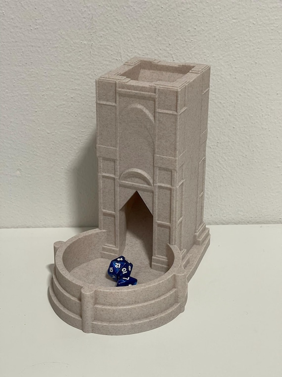 French Gothic Castle Dice Tower Medieval Fortress for Tabletop RPG Dice Rolling