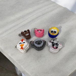 Charming Fidget Clicker Keychain with a Cute Farm Animal Twist