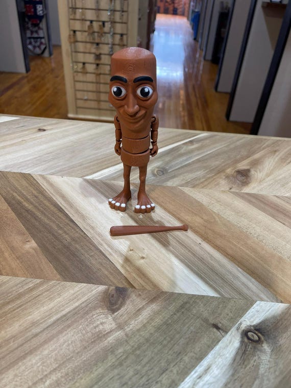 3D Printed Tung Tung Tung Sahur Meme Figure – Viral TikTok Collectible