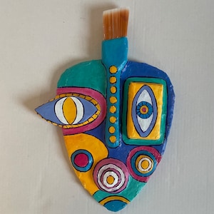 Papier mache wall decoration