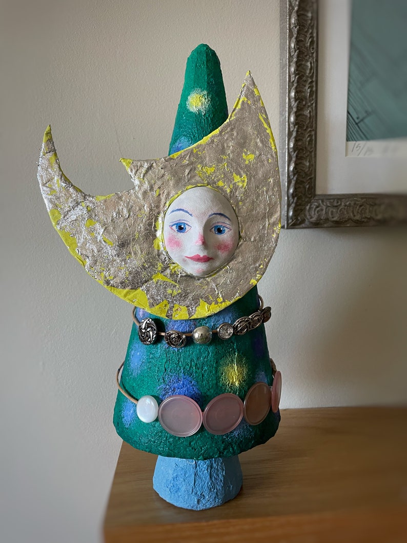 Papier Mache Christmas Tree Etsy
