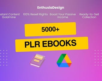 5000 PLR eBooks Bundle | Instant Digital Download with Resell Rights | Ready-to-Sell Content for Passive Income, Bloggers & Entrepreneurs