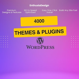 Website Themes and Add-Ons Bundle | Compatible with WordPress | 4000+ Editable Templates & Plugins | Instant Download