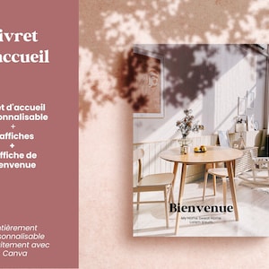 Minimalist French Airbnb welcome booklet