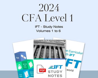 Studienotities CFA niveau 1 uit 2024
