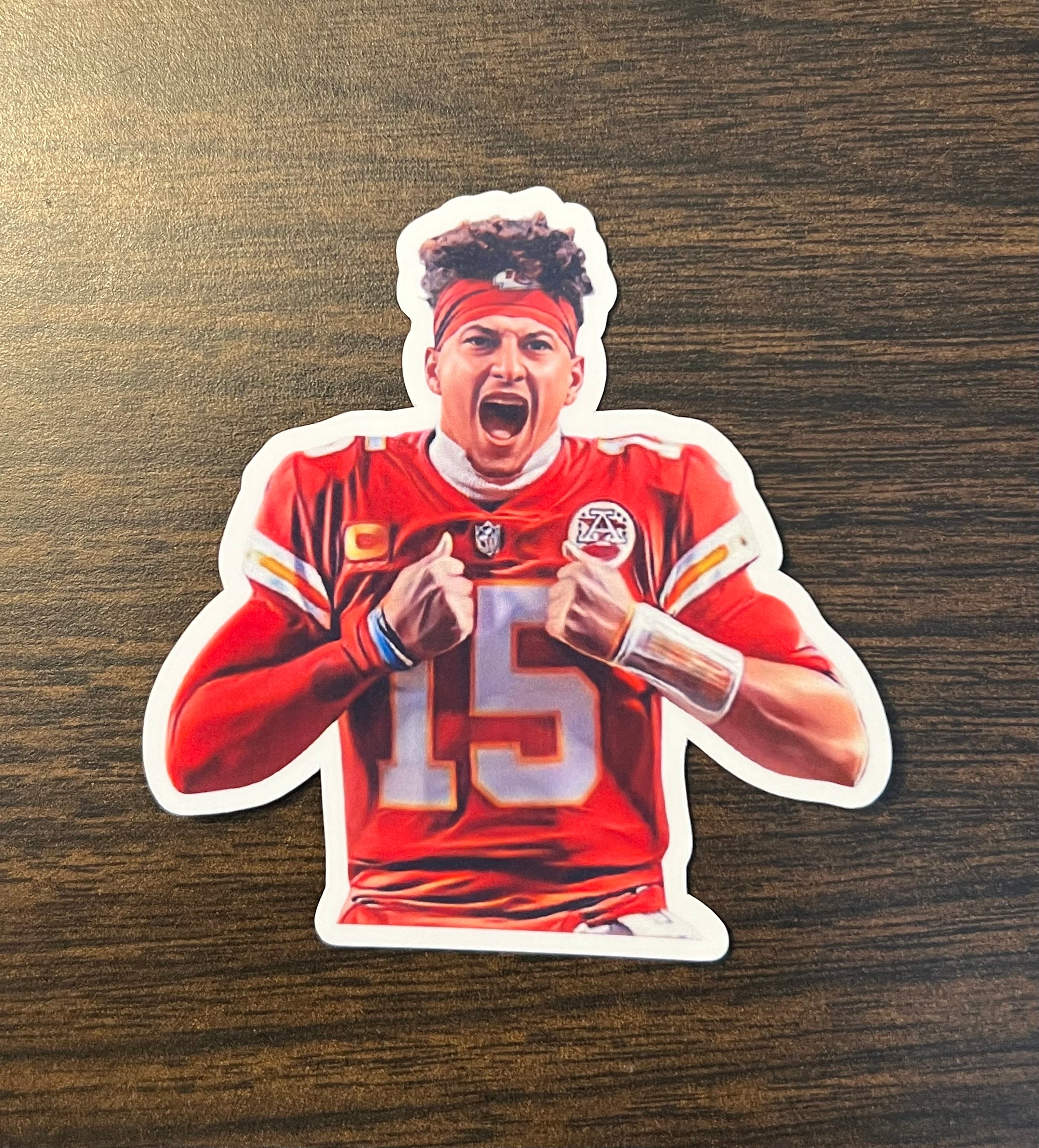 Kansas City Chiefs NFL Patrick Mahomes #15 Sticker Football Decals Truck  Laptop