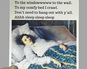 To The Windows To the Bed Sticker, Early to bed sticker, Weatherproof Matte Sticker, Laptop Decal, Funny Classical Sarcasm Lil Jon Sticker