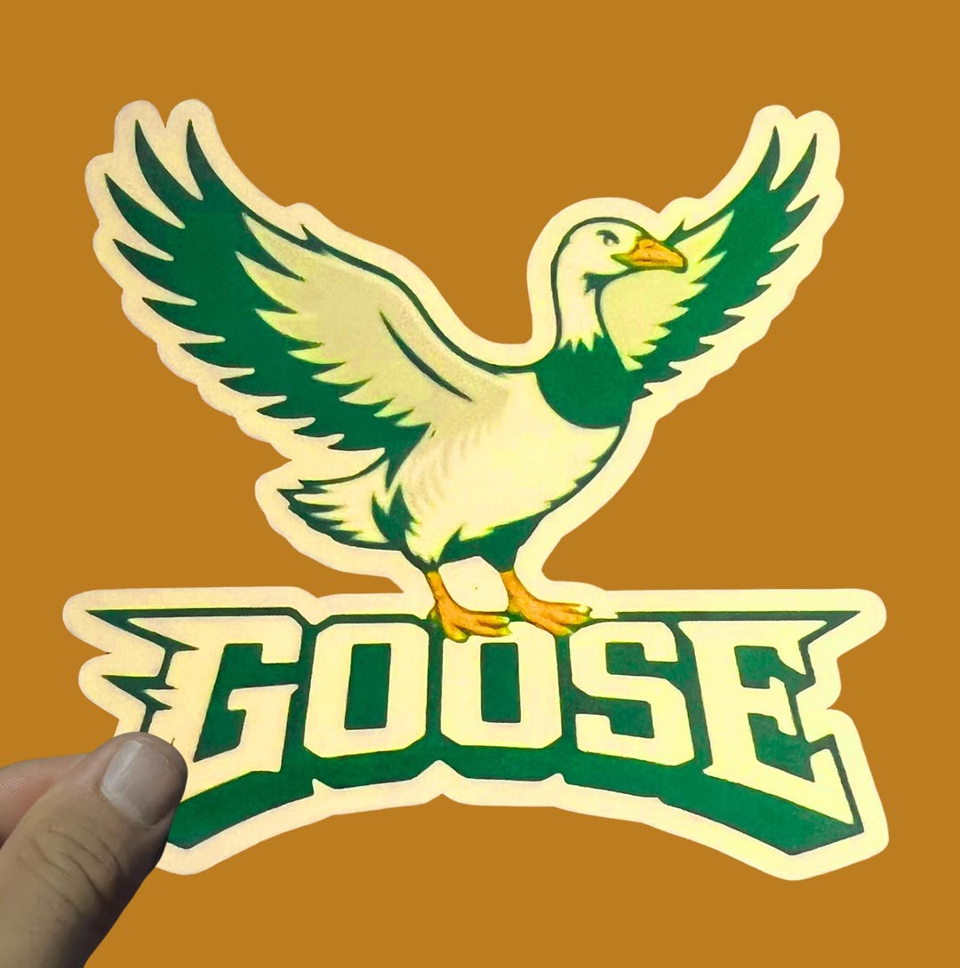 Goose Sticker, Weatherproof Premium Matte Sticker, Laptop, Hydroflask ...