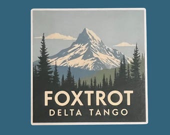 Subtle FDT Sticker, Foxtrot Delta Tango Sticker, Funny Anti Trump Sticker, No Kings Rally, Democrat Sticker, Political Humor Sticker