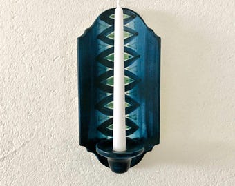 Vintage Danish Wall Candle Sconce – Knabstrup Ceramic, Attributed to Praschak, c. 1960s