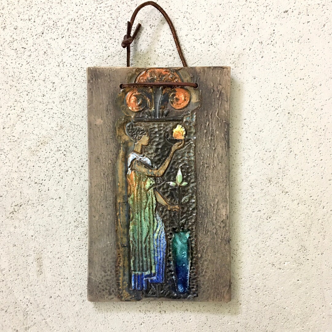 1960s Vintage Ceramic Wall Decor Plaque by Tilgmans Keramik, Sweden Etsy