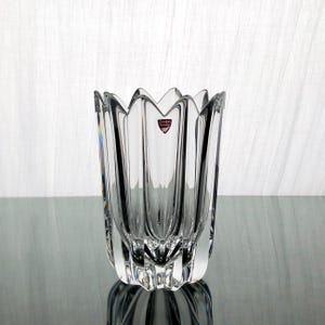 Vintage Swedish Crystal Glass Vase – ‘Fleur’ by Jan Johansson for Orrefors (1980s)