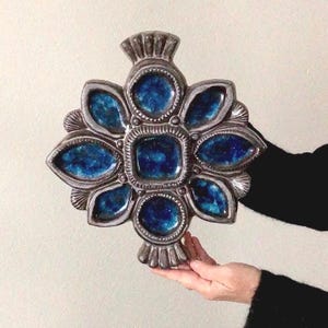 Skandynawska ceramiczna tabliczka ścienna w stylu vintage autorstwa Irmy Yourstone, Upsala-Ekeby, Szwecja, lata 70. XX wieku