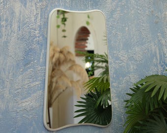 Schmetterling Spiegel Einzigartiger Spiegel Kosmetikspiegel Gewellter Spiegel Gebogener Spiegel Italienischer Spiegel Luxusspiegel Hauswanddekor Badezimmerspiegel