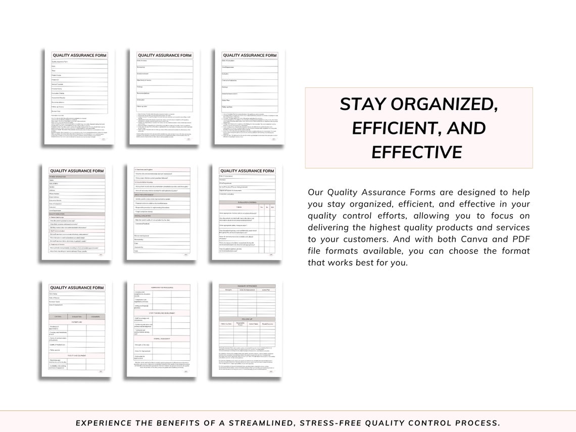 6 Quality Assurance Forms Templates - Track and Manage Your Process ...