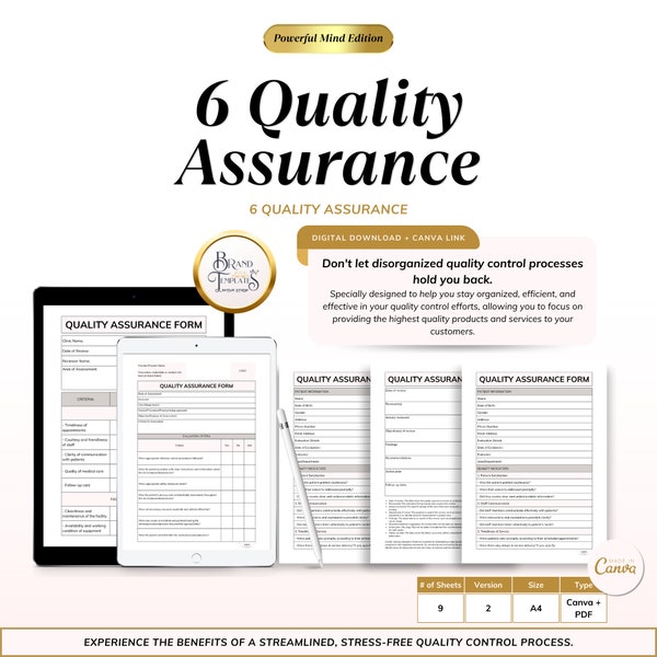 6 Quality Assurance Forms Templates - Track and Manage Your Process with Ease