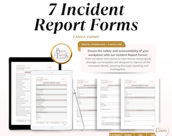 Incident Report Forms - 7 Editable Canva Templates