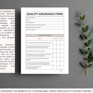 6 Quality Assurance Forms Templates - Track and Manage Your Process ...