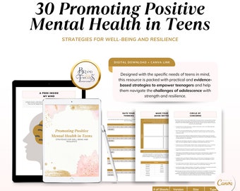 Cuaderno de ejercicios sobre salud mental para adolescentes: desarrolle resiliencia, autoestima e inteligencia emocional