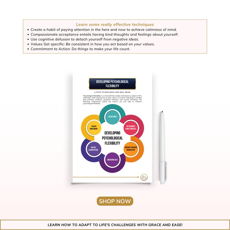 Developing Psychological Flexibility ACT Skill: A Path to - Etsy