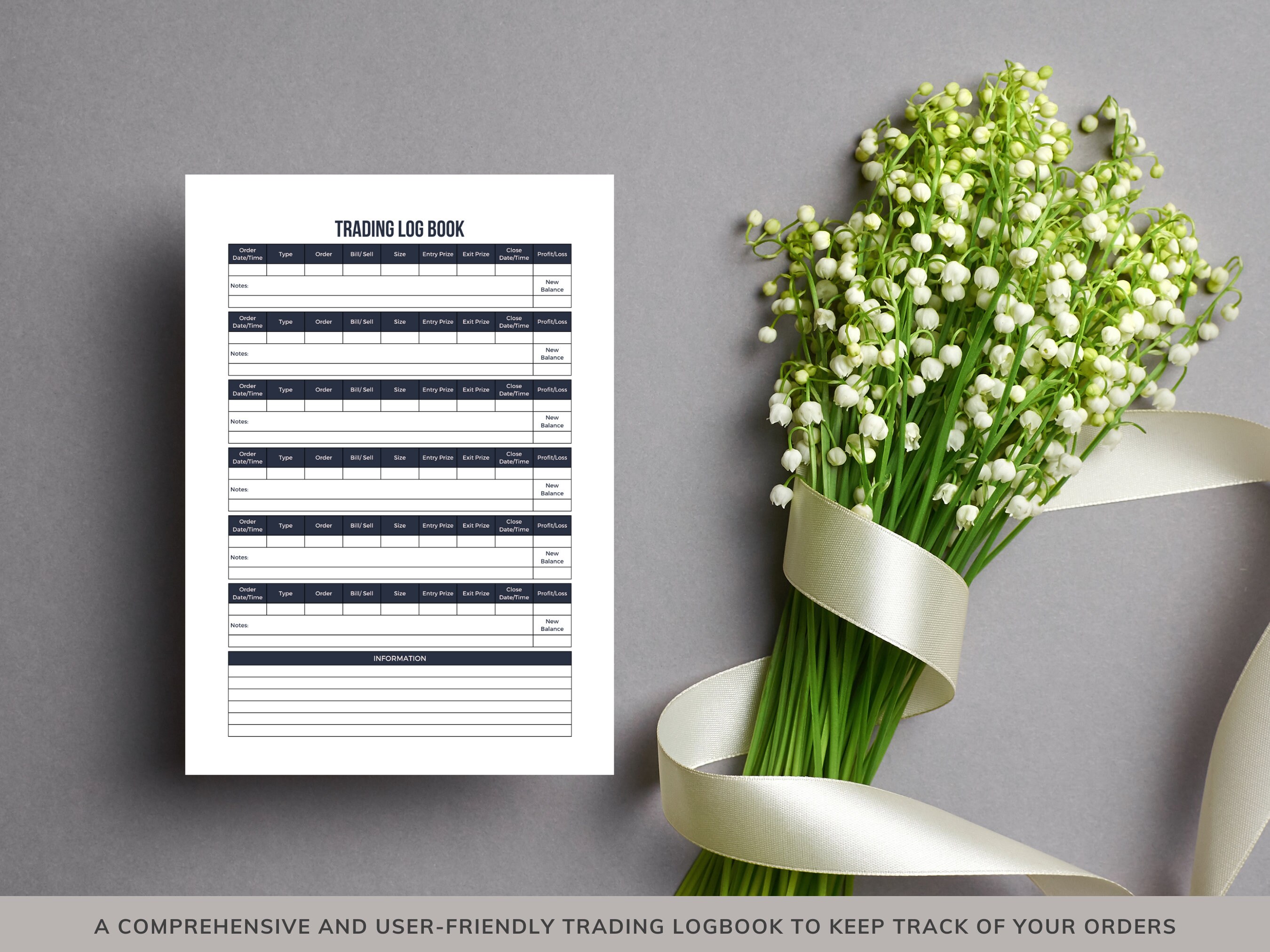 Editable Trading Journal Log Book Template and Printable PDF - Etsy