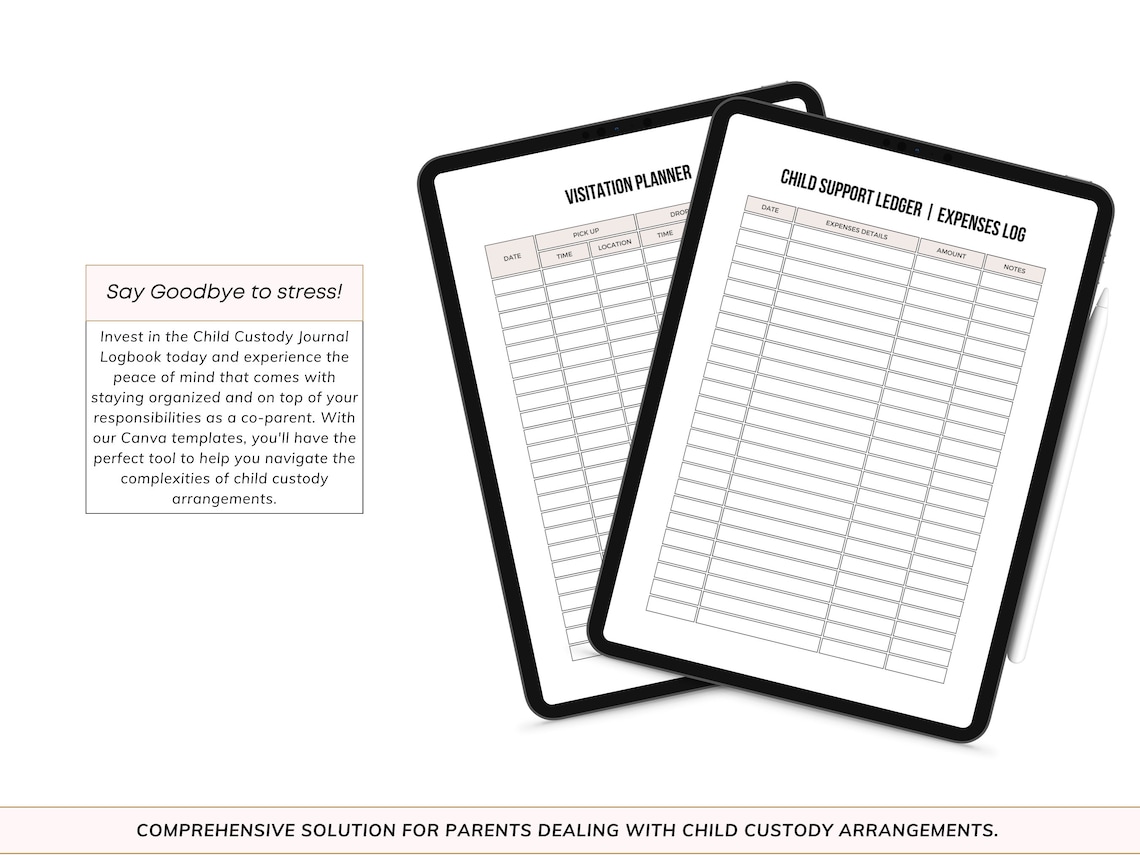 Child Custody Journal: the Essential Log Book for Keeping Accurate ...