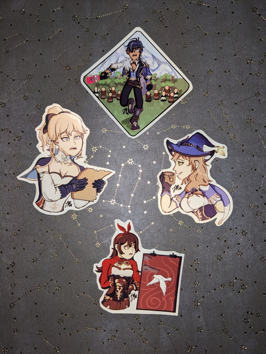 Genshin Impact Stickers: the First 4 - Etsy