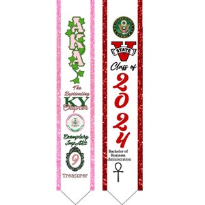 Pre-design Alpha Kappa Alpha/ Collegiate Graduation Stole image 2