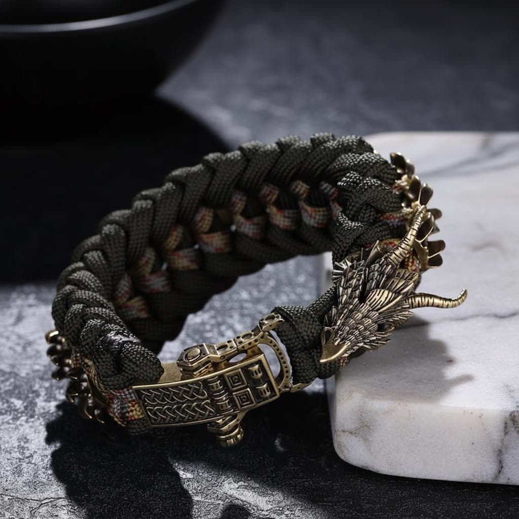 Braccialetto in argento sterling con drago: gioielli fantasy stravaganti - Italia