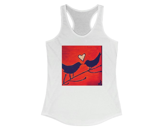 Featured listing image: Lovebirds Series (Red - 2023) Women's Ideal Racerback Tank