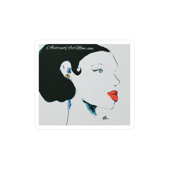 Beauty - Kiss Cut Vinyl Decal | Art Sticker