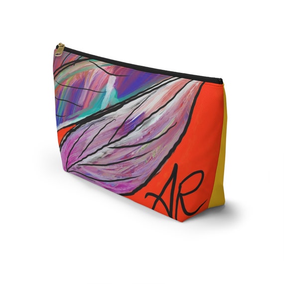 Abstract Leaves (2023) Accessory Pouch w T-bottom