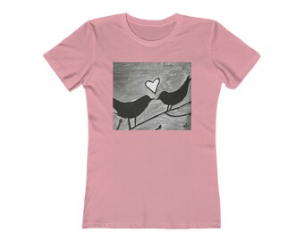 Love Birds Series (BW - 2023) Women&#39;s The Boyfriend Tee