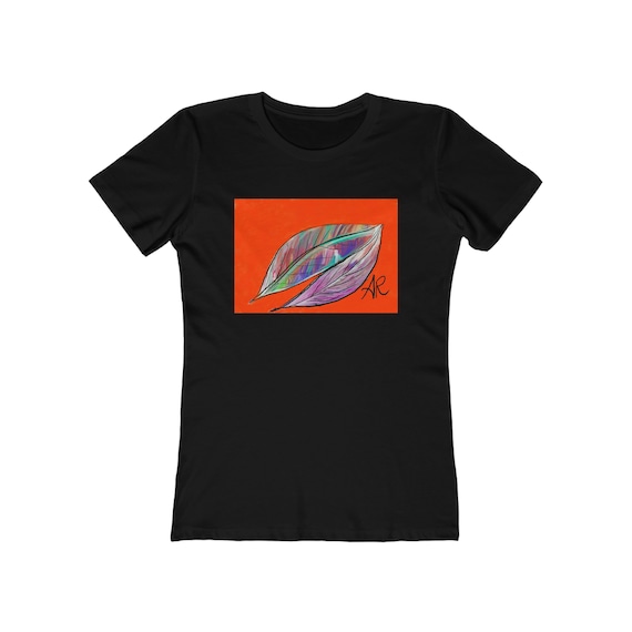 Abstract Leaves (2023) Women's Boyfriend Tee