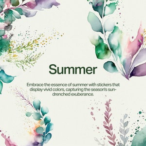 Floral Digital Sticker Pack for Goodnotes in Watercolor Style for iPad ...