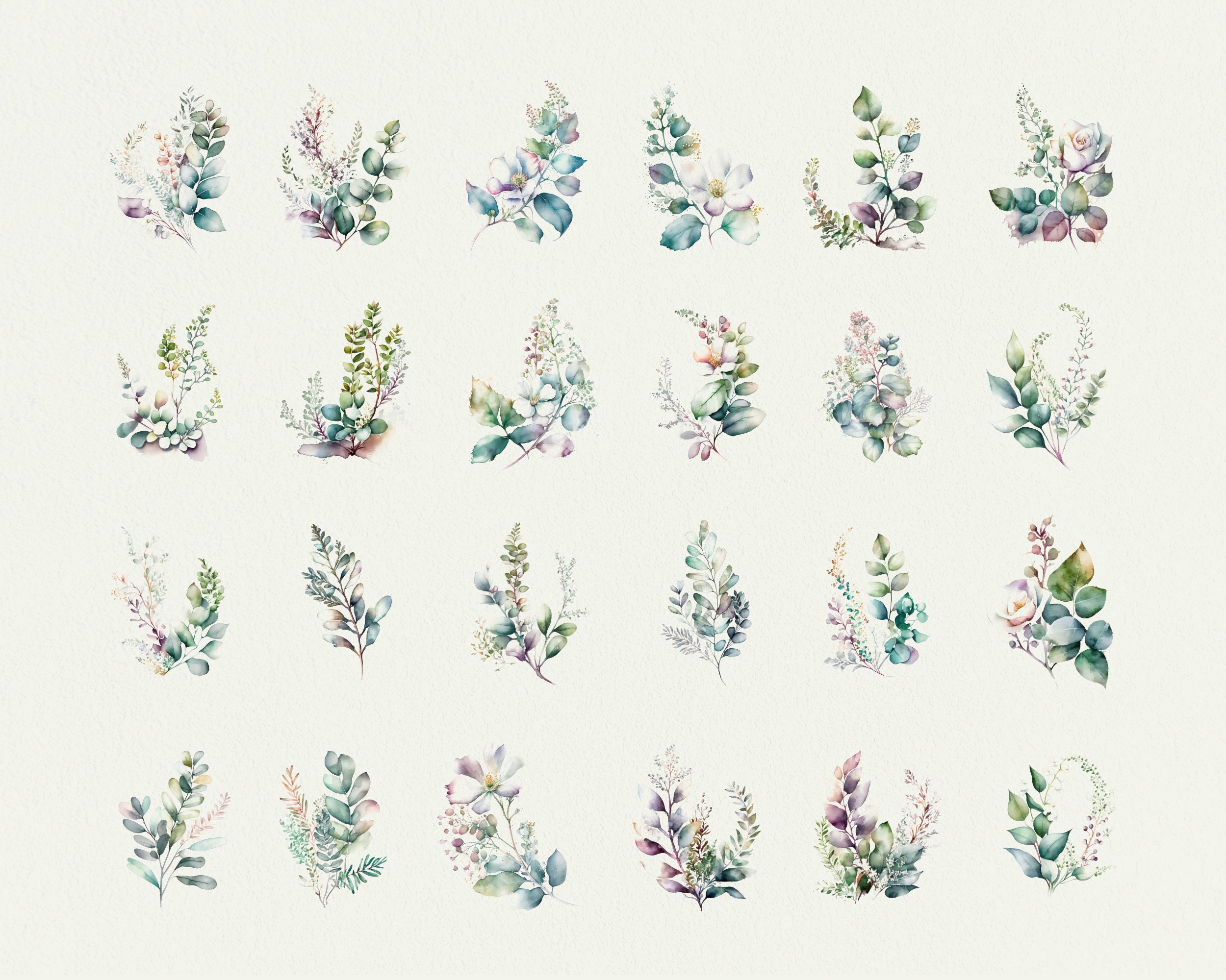 Floral Digital Sticker Pack for Goodnotes in Watercolor Style for iPad ...