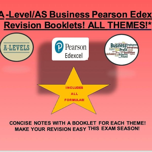 A-Level/AS Business Pearson Edexcel Revision Booklets! ALLES THEMEN!