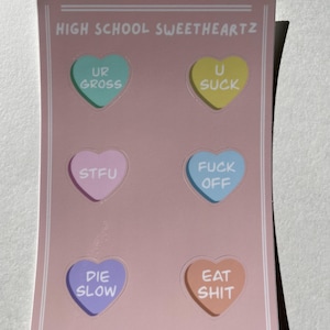 Hoja de pegatinas de Melanie Martinez para novios de secundaria