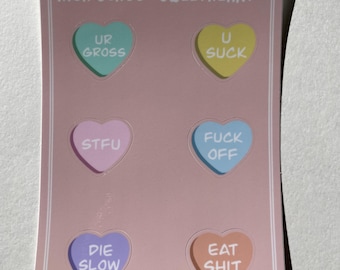 Melanie Martinez high school sweethearts sticker sheet