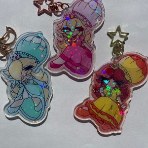 Super Mario Princess Keychains