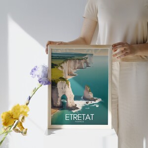 ETRETAT Poster | Etretat Affiche | France Travel Print | France Travel Poster