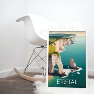 ETRETAT Poster | Etretat Affiche | France Travel Print | France Travel Poster