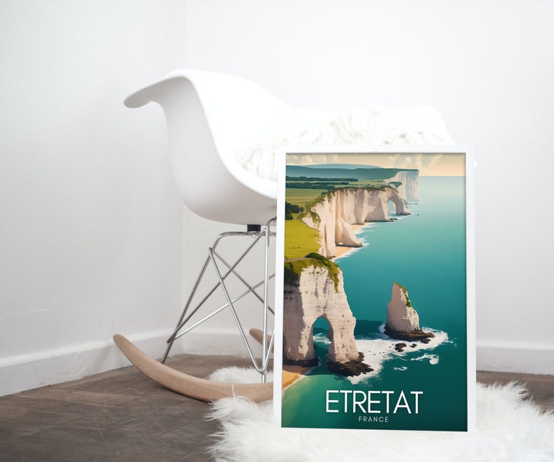 ETRETAT Poster | Etretat Affiche | France Travel Print | France Travel Poster